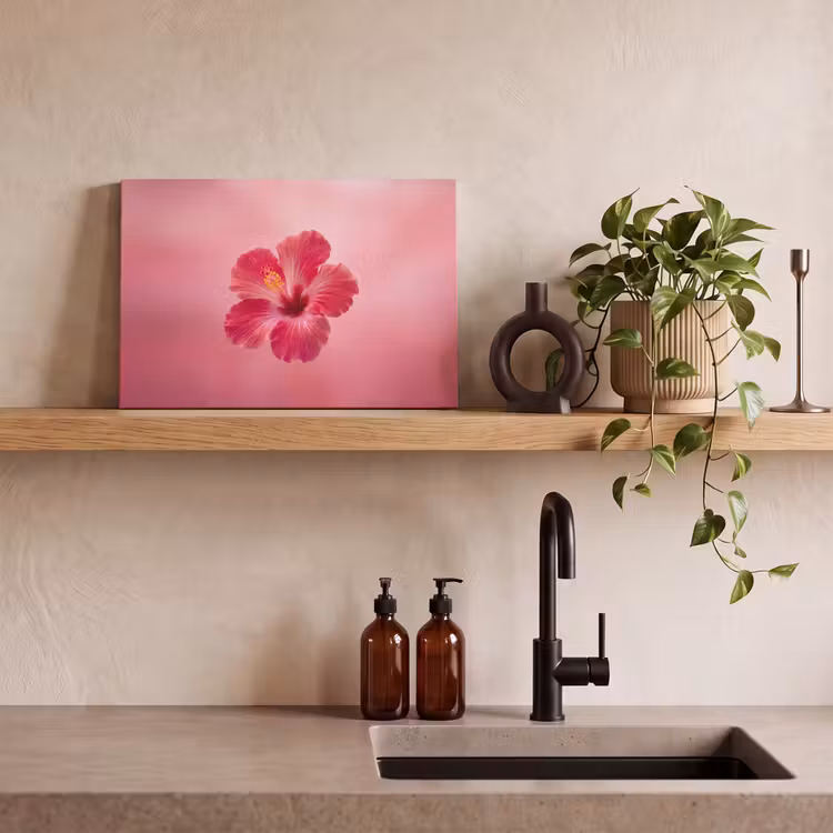 Canvas schilderij - Rode bloem - Natuur — 4