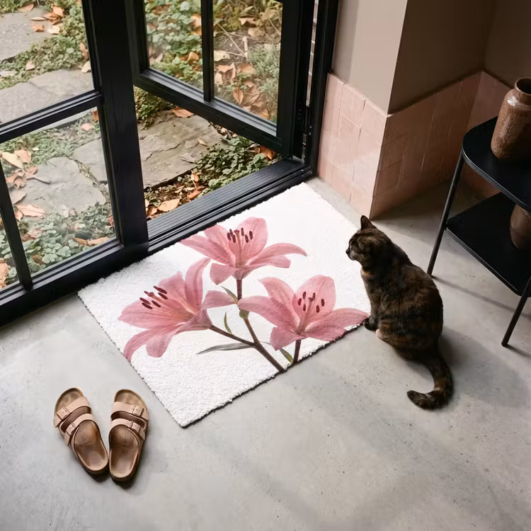 Deurmat - Bloemen - Zacht - Modern — 2