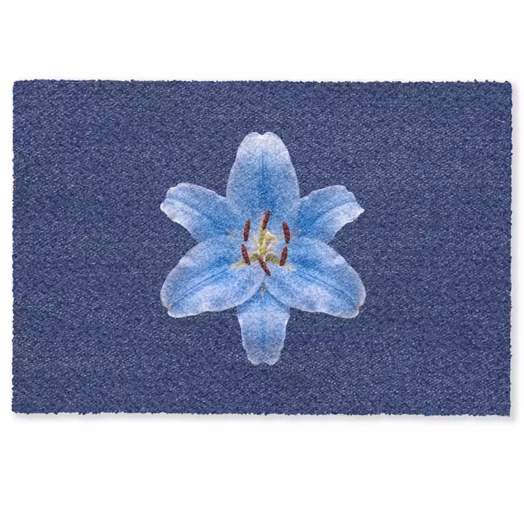 Deurmat - Blauwe lelie - Bloemen — 1