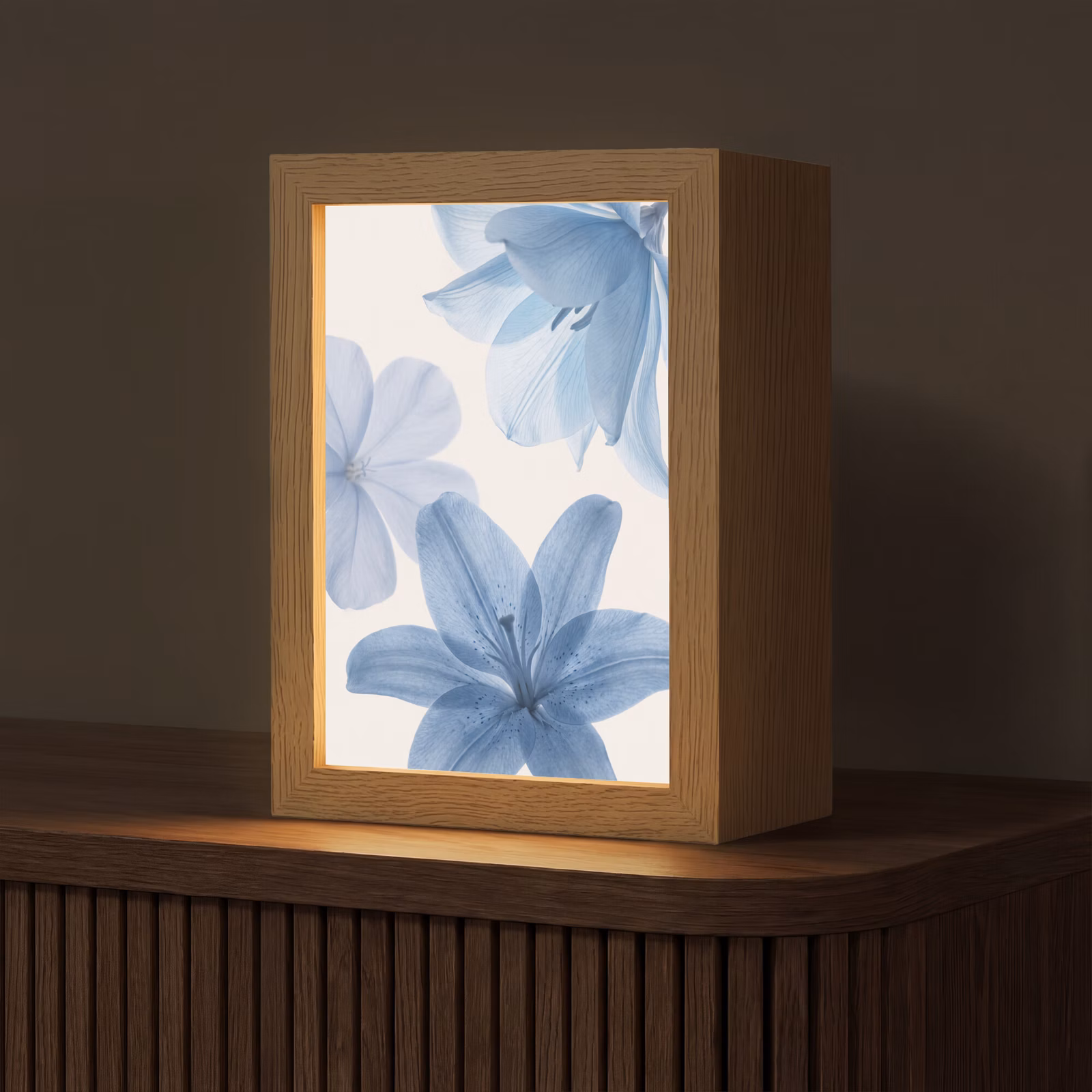 Gepersonaliseerde Lightbox - Bloemen - Transparant - Modern — 1