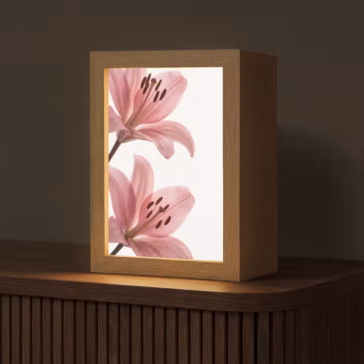 Gepersonaliseerde Lightbox - Bloemen - Zacht - Modern — 1