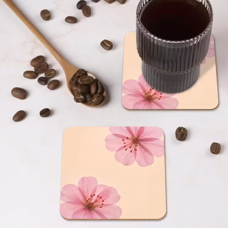 Onderzetter - Bloemen - Flora - Pastel — 4