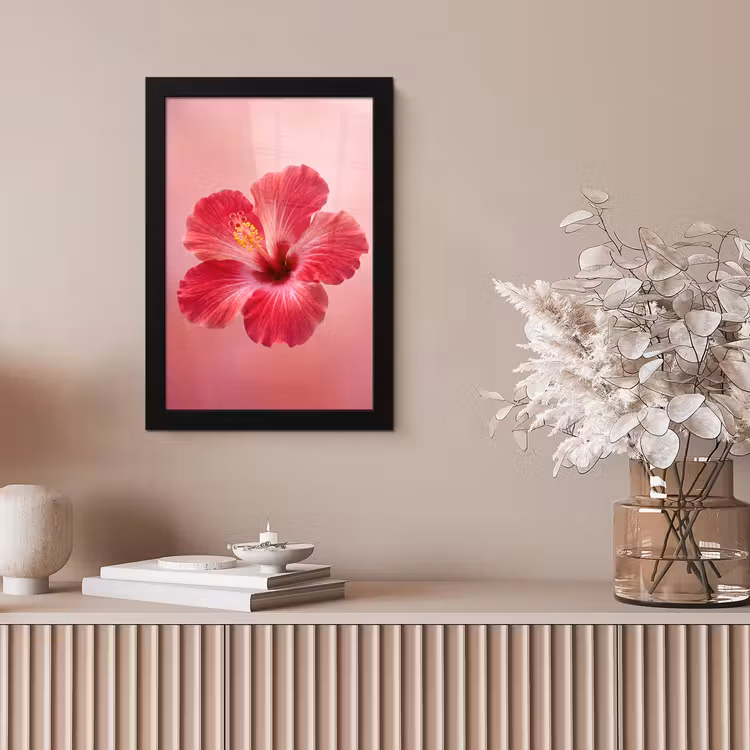 Poster met lijst - Rode bloem - Natuur — 5