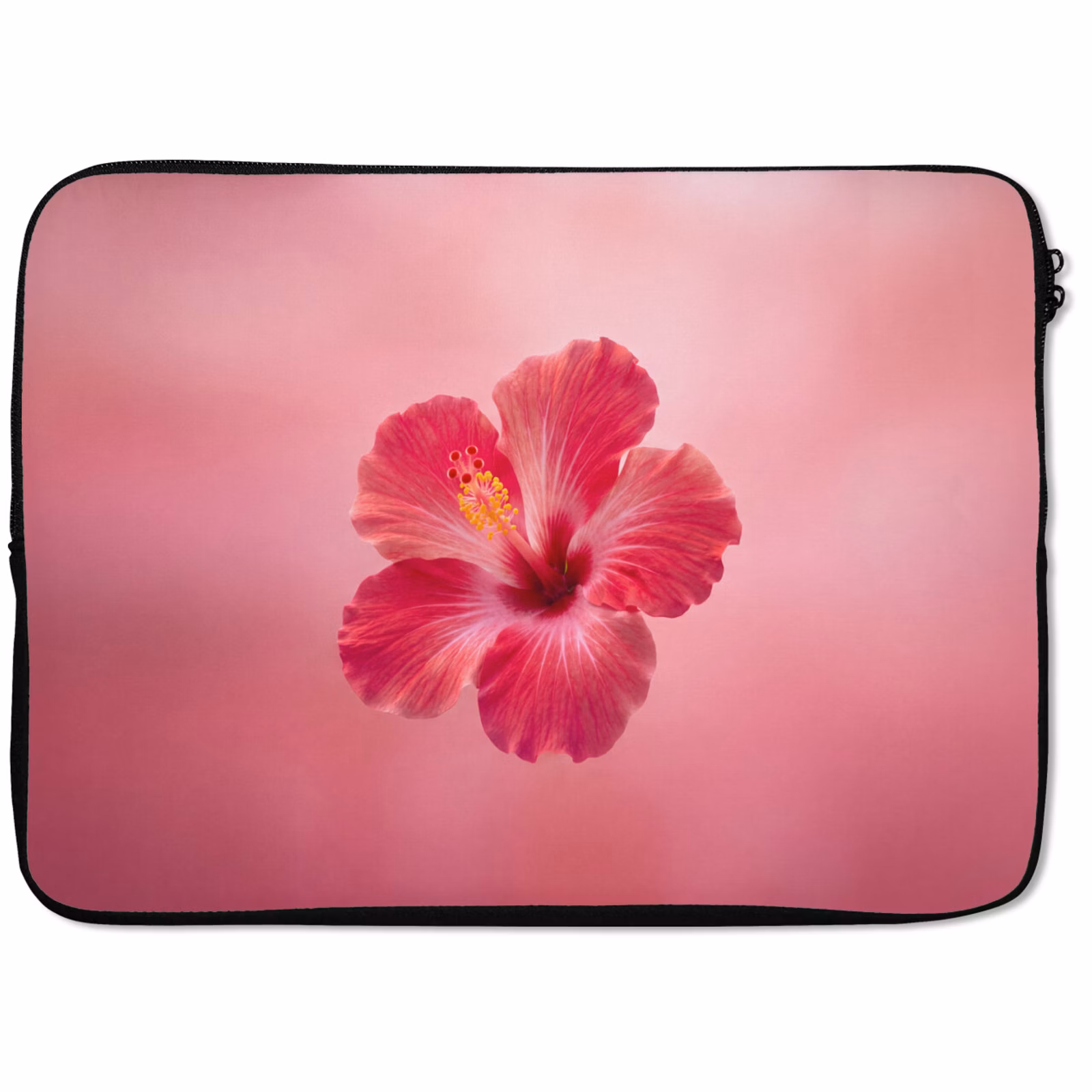 Laptophoes - Rode bloem - Natuur — 1