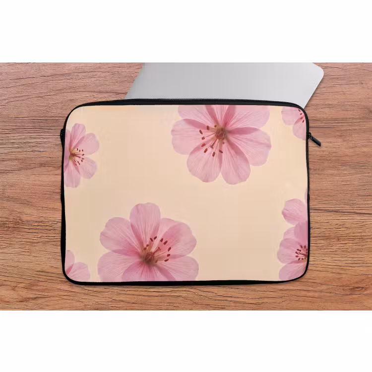 Laptophoes - Bloemen - Flora - Pastel — 2