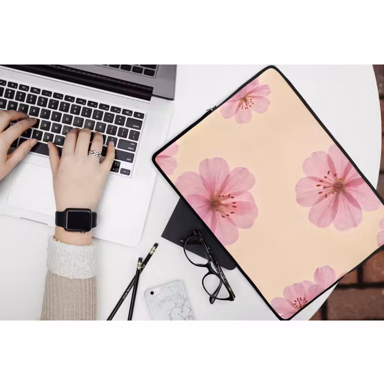 Laptophoes - Bloemen - Flora - Pastel — 3