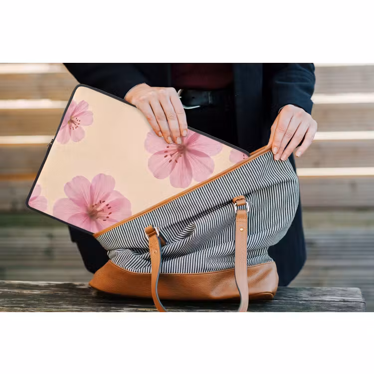 Laptophoes - Bloemen - Flora - Pastel — 4