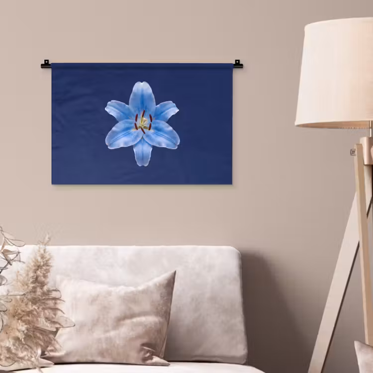 Wandkleed - Blauwe lelie - Bloemen — 2