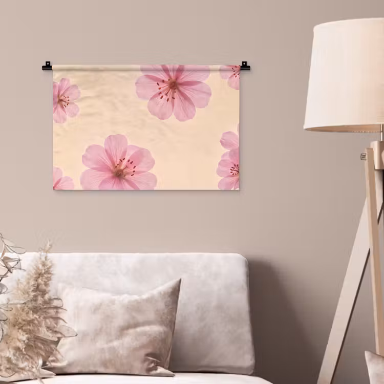 Wandkleed - Bloemen - Flora - Pastel — 2