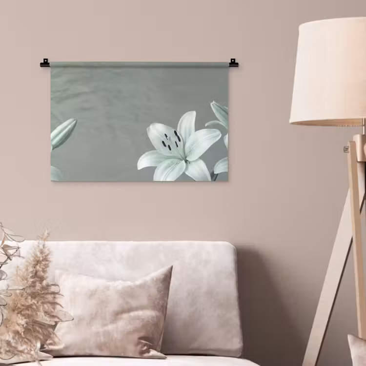 Wandkleed - Bloemen - Natuur - Groen — 2