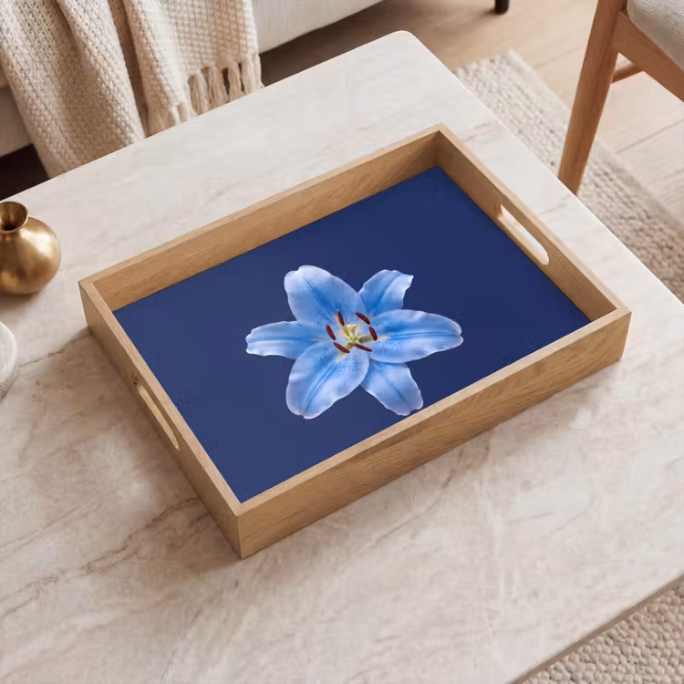 Dienblad - Blauwe lelie - Bloemen — 2