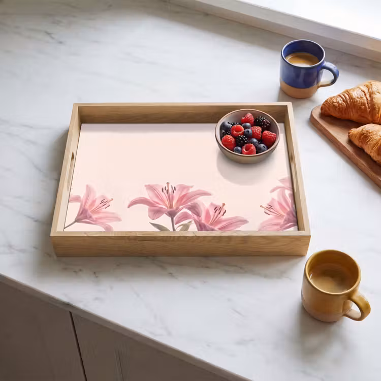 Dienblad - Bloemen - Delicaat - Flora — 4