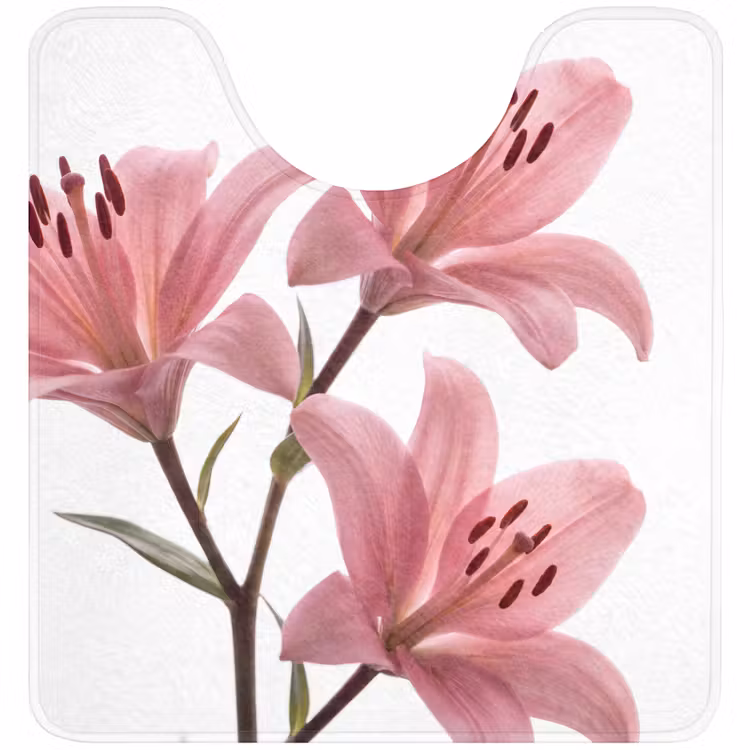 Wc Mat - Bloemen - Zacht - Modern — 1