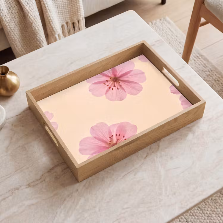 Dienblad - Bloemen - Flora - Pastel — 2