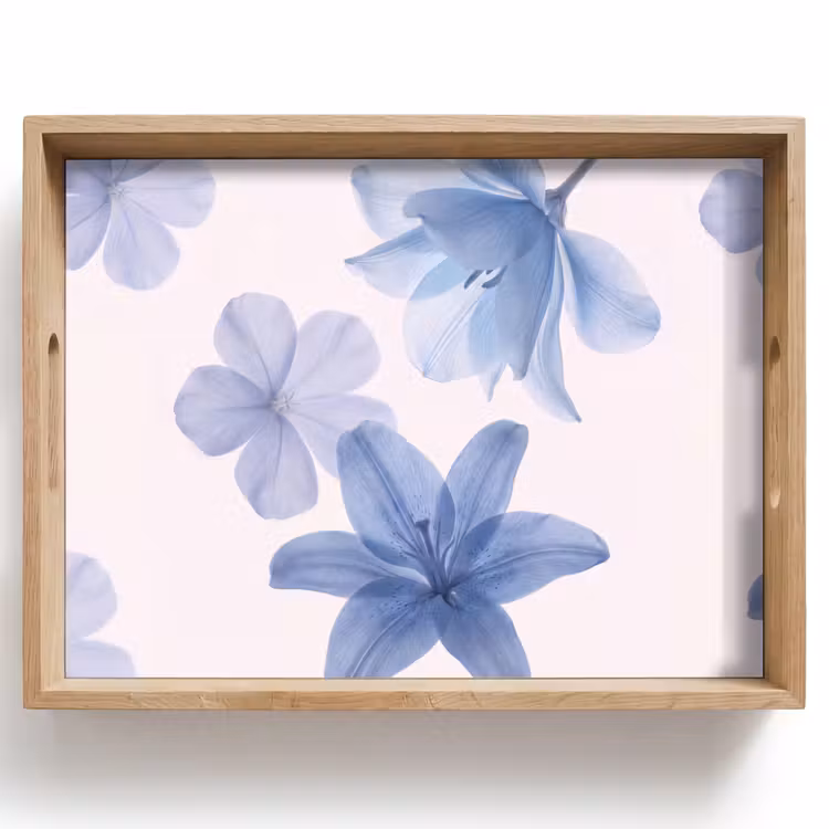 Dienblad - Bloemen - Transparant - Modern — 1