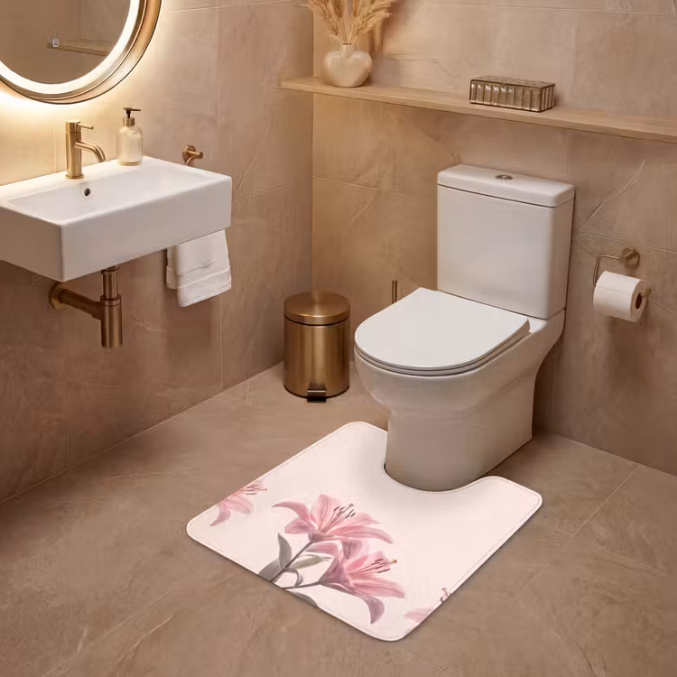 Wc Mat - Bloemen - Delicaat - Flora — 3