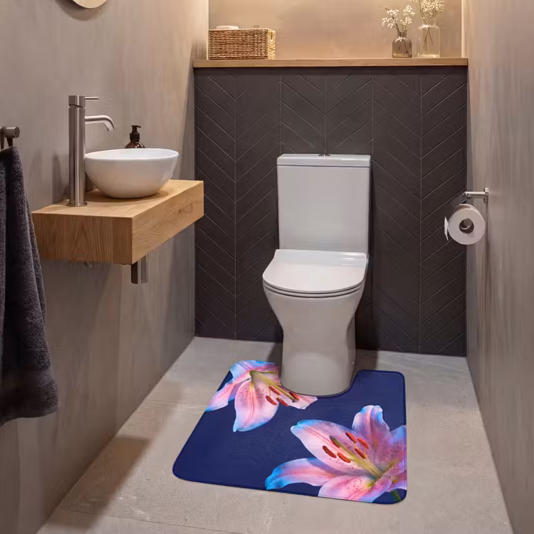 Wc Mat - Bloemen - Kleurrijk - Botanisch — 2