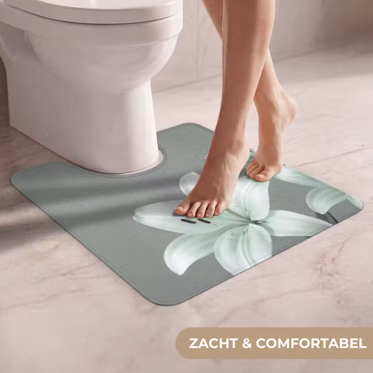 Wc Mat - Bloemen - Natuur - Groen — 5