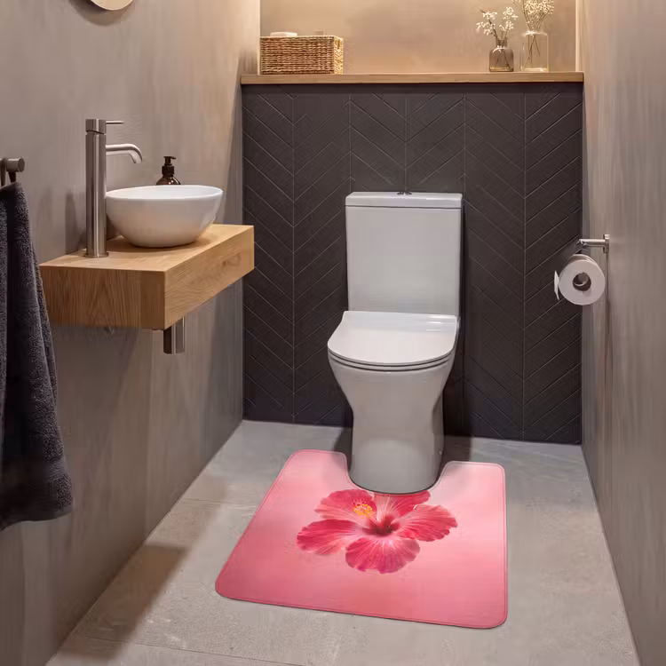 Wc Mat - Rode bloem - Natuur — 2