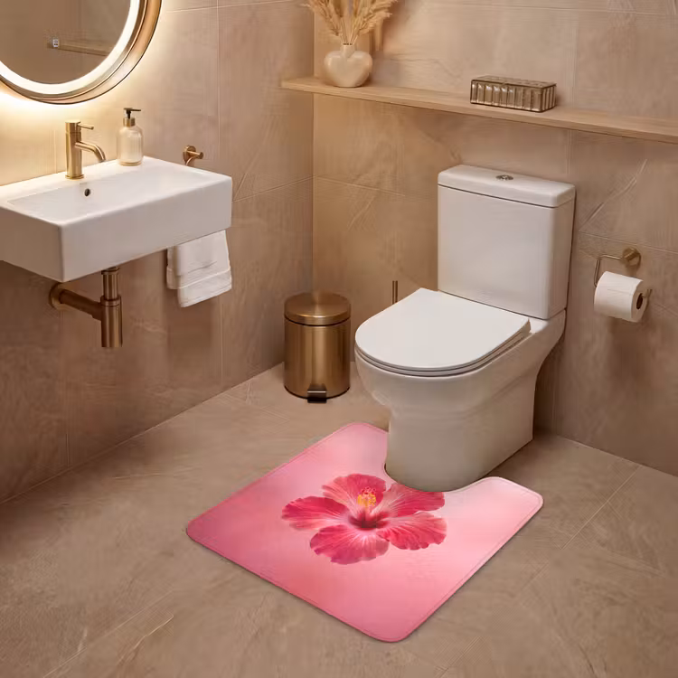 Wc Mat - Rode bloem - Natuur — 3