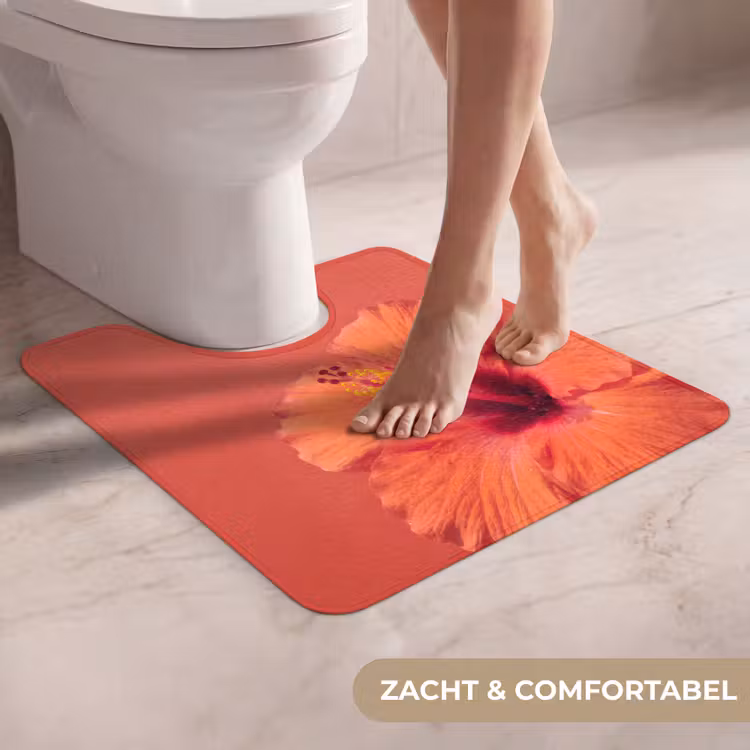 Wc Mat - Bloemen - Oranje - Natuur — 5