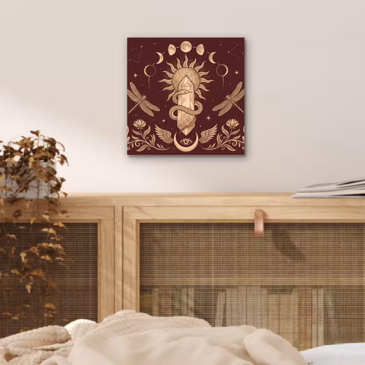 Aluminium schilderij - Mystiek - Hemel - Goud — 4