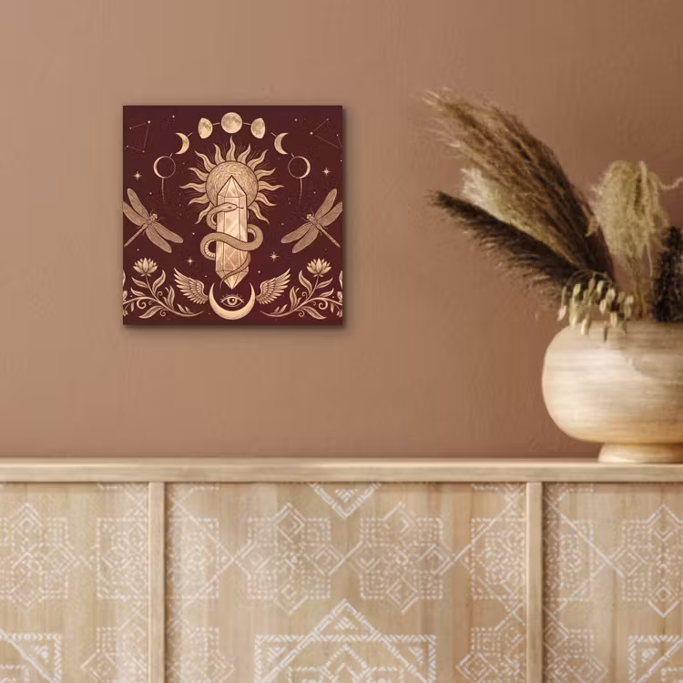 Aluminium schilderij - Mystiek - Hemel - Goud — 5