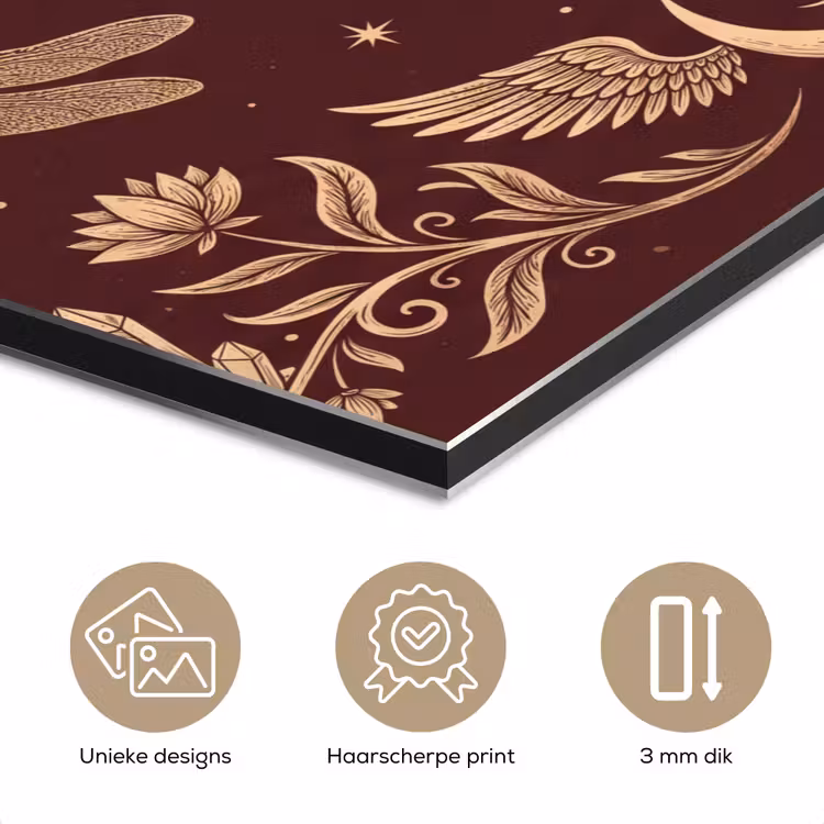 Aluminium schilderij - Mystiek - Hemel - Goud — 7