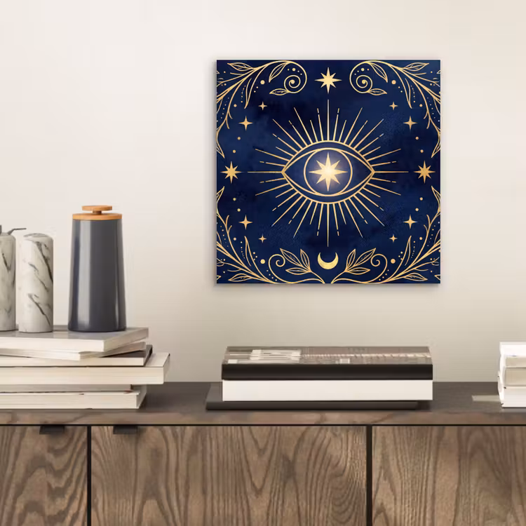 Aluminium schilderij - Oog - Patroon - Mystiek — 2