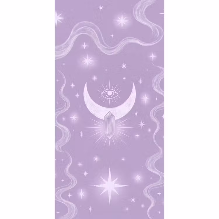 Behang - Maan - Mystiek - Paars β 2