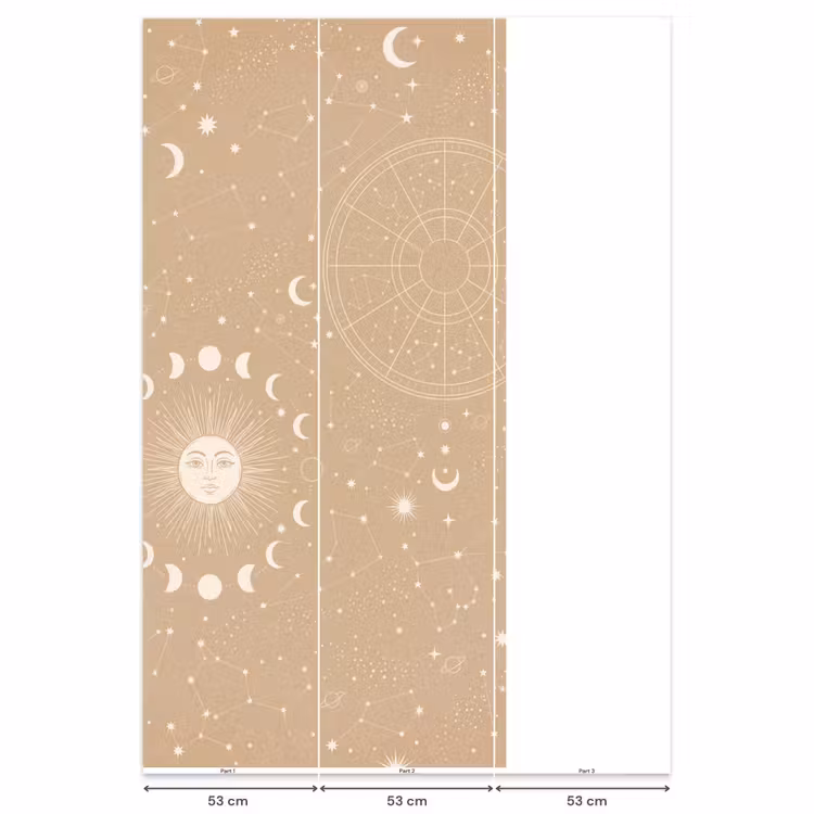Behang - Zon - Maan - Sterren β 6
