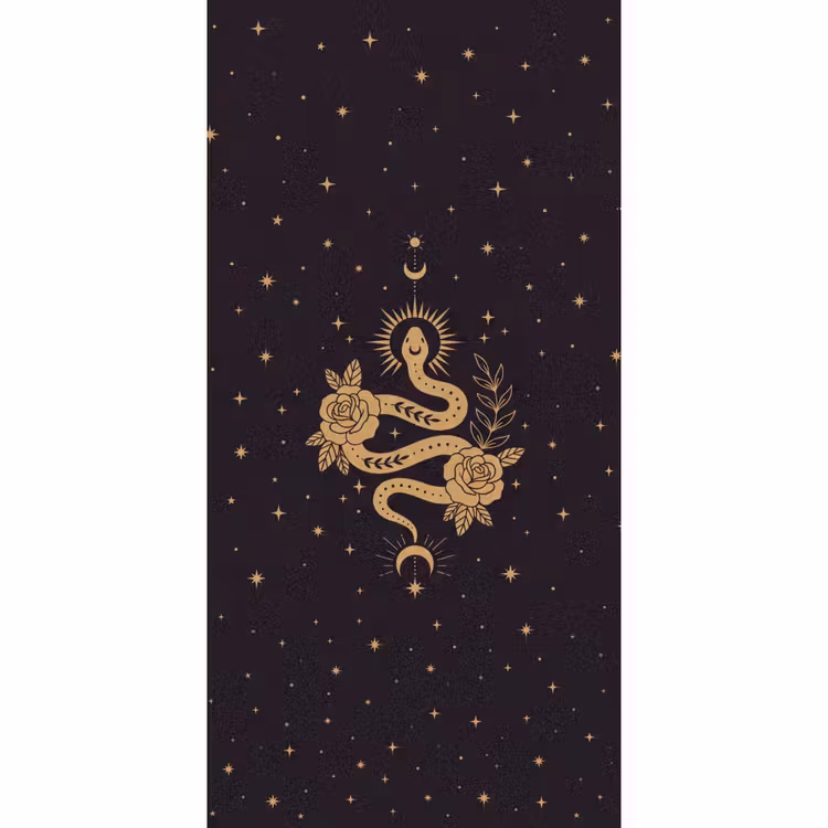Behang - Slang - Bloemen - Mystiek — 2