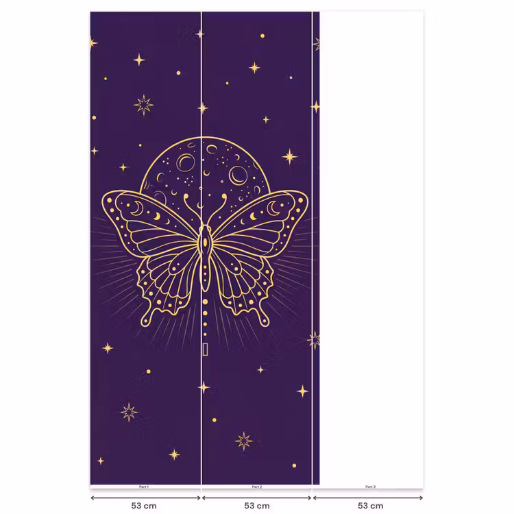 Behang - Vlinder - Maan - Mystiek β 6