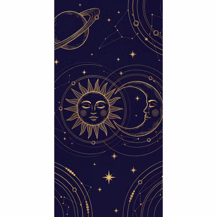 Behang - Zon - Maan - Astrologie — 2