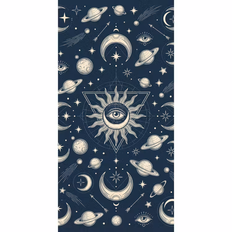 Behang - Zon Maan Sterren β 2