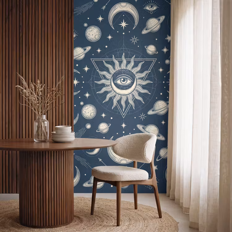 Behang - Zon Maan Sterren β 4