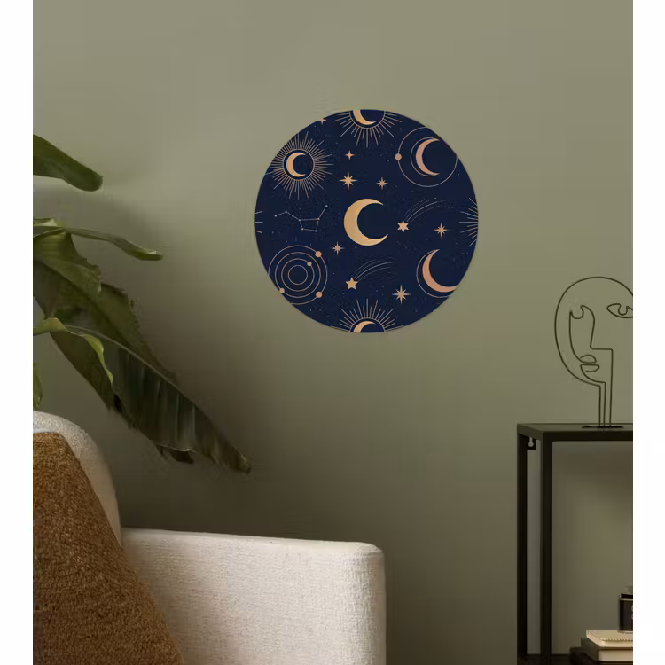 Behangcirkel - Maan - Sterren - Goud — 3