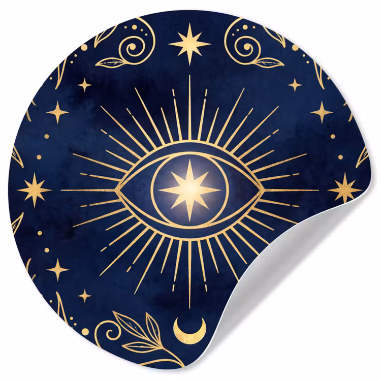 Behangcirkel - Oog - Patroon - Mystiek — 1