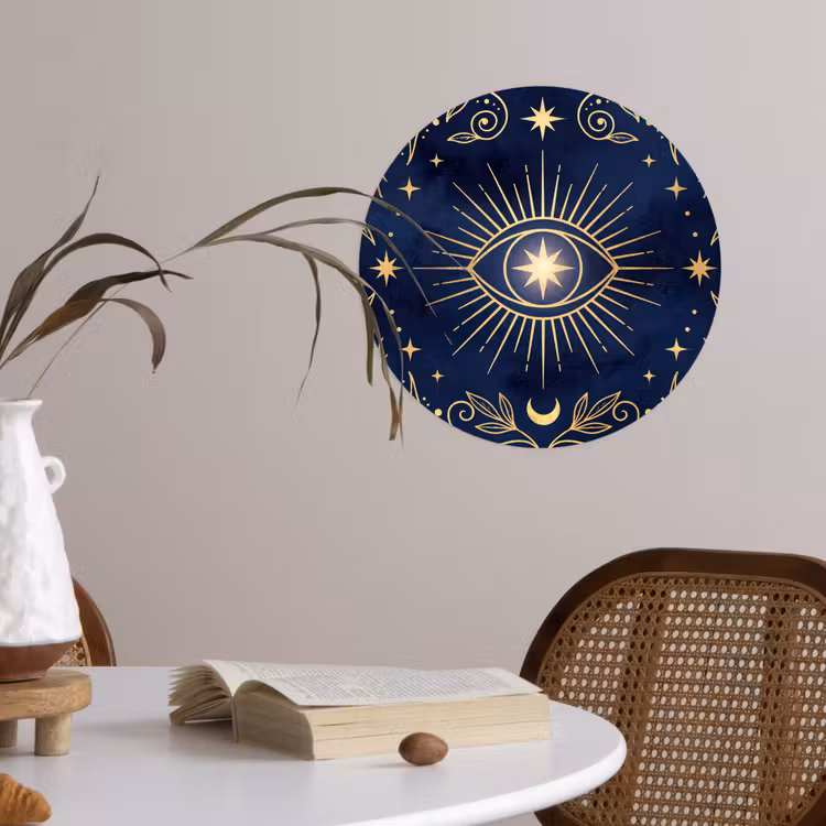 Behangcirkel - Oog - Patroon - Mystiek — 4