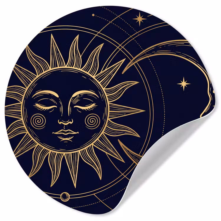 Behangcirkel - Zon - Maan - Astrologie — 1