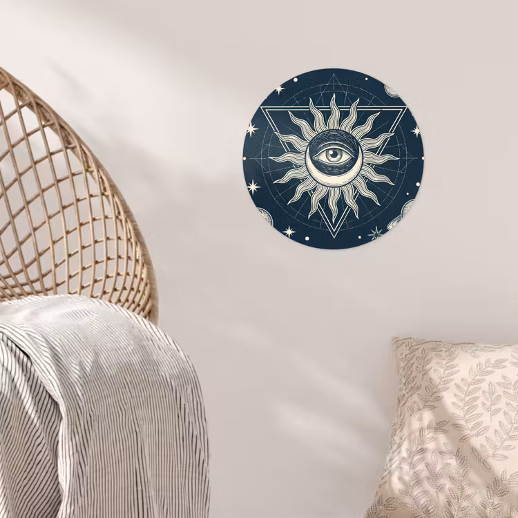 Behangcirkel - Zon Maan Sterren — 5