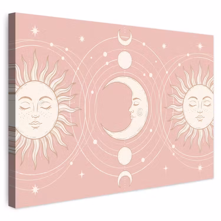 Buiten canvas - Zon - Sterren - Hemel — 1