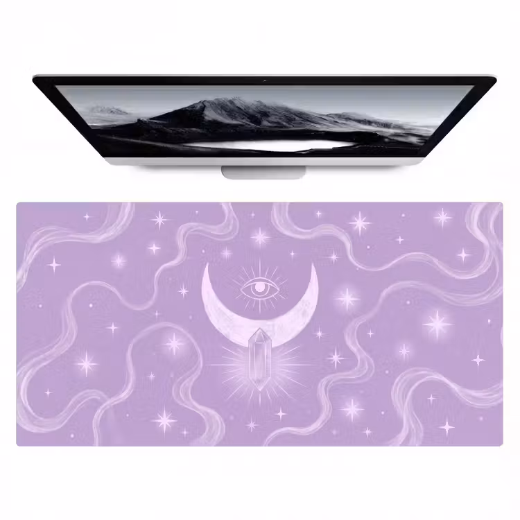 Bureau onderlegger - Maan - Mystiek - Paars — 1