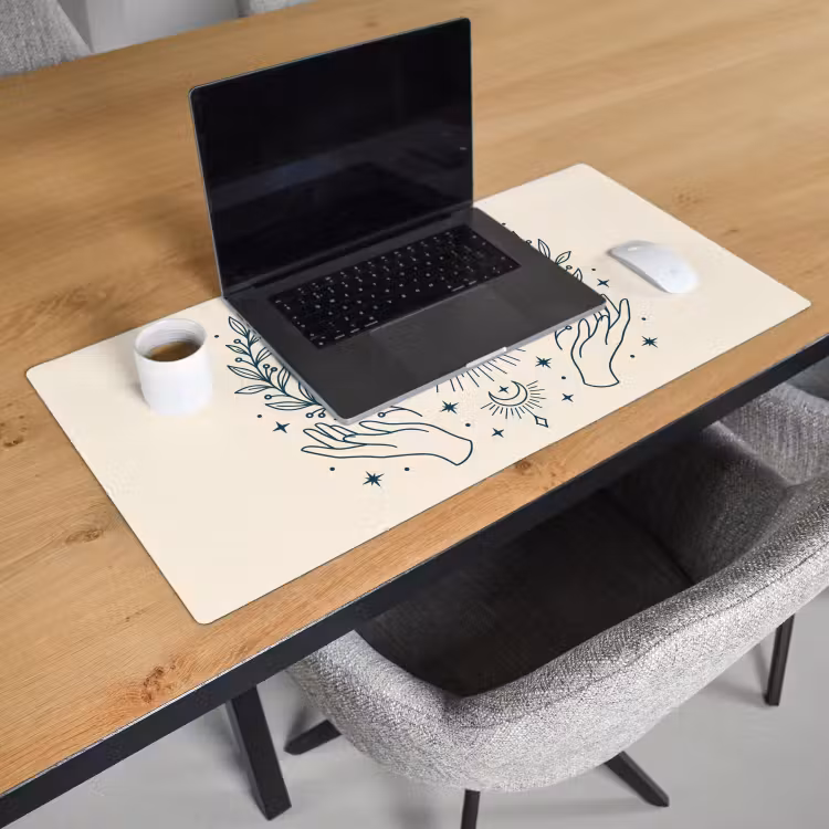 Bureau onderlegger - Zon Maan Illustratie — 3