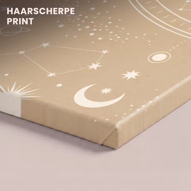 Canvas schilderij - Zon - Maan - Sterren — 5