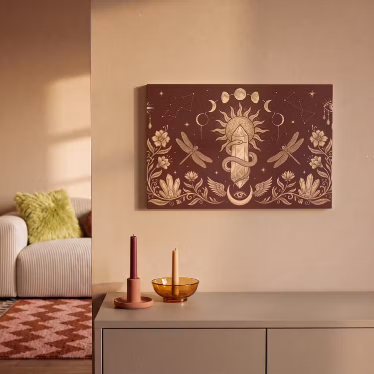 Canvas schilderij - Mystiek - Hemel - Goud — 2