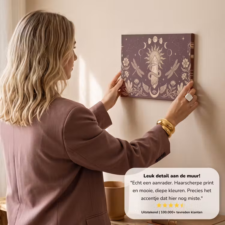 Canvas schilderij - Mystiek - Hemel - Goud — 3