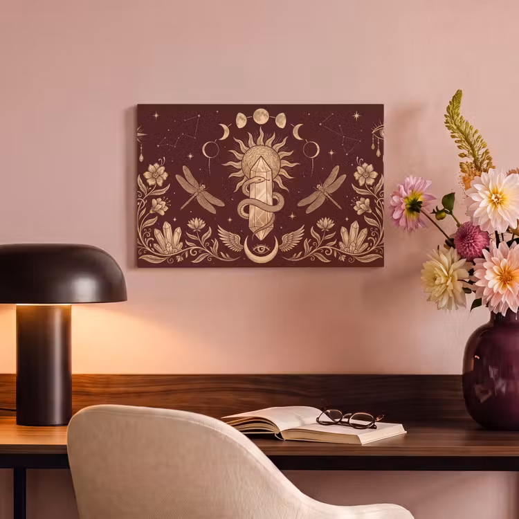 Canvas schilderij - Mystiek - Hemel - Goud — 6