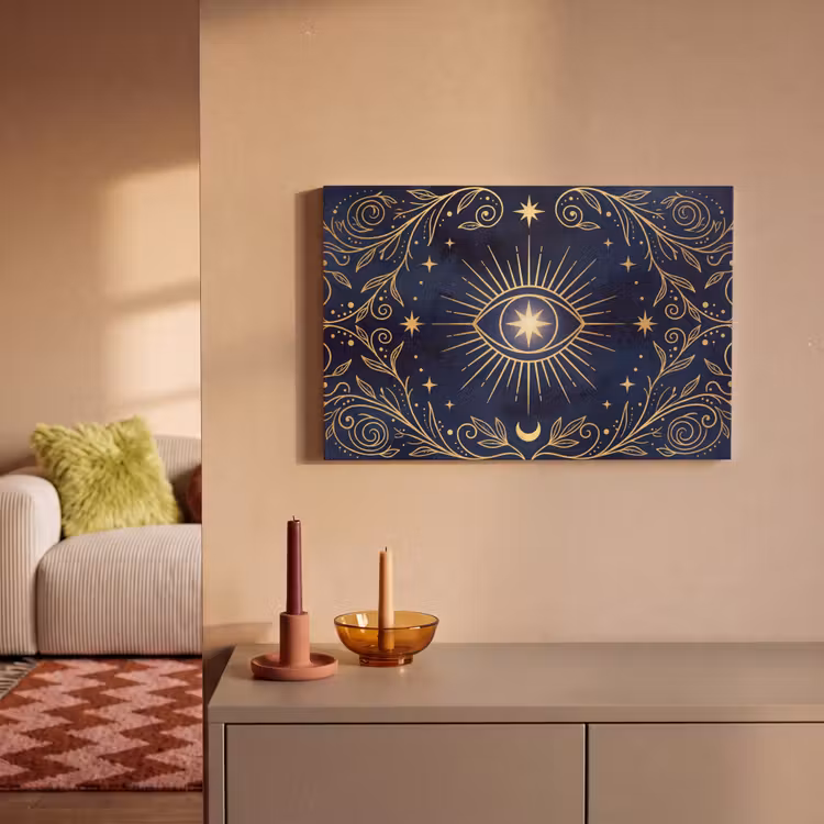Canvas schilderij - Oog - Patroon - Mystiek — 2