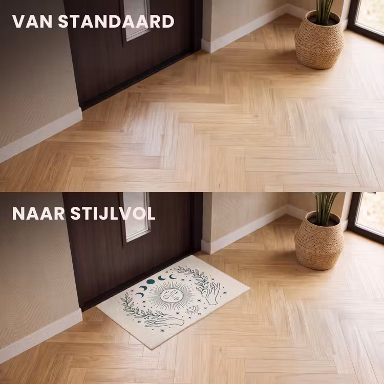 Deurmat - Zon Maan Illustratie — 3
